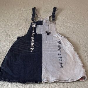 Mickey Mouse Denim Overall Dress